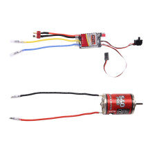 Motor Escovado RC, Motor 540 de Alta Torção e Baixo Ruído, 12T-22500rpm, Eixo D de 3,17mm com ESC Escovado de 60A para Carro RC