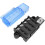 1set 4-Way Blade Fuse Block (with  Cover) -1-Input/4-Output  Power Distribution Solution, Suitable for RVs, Trucks 5