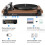 DIGITNOW Wireless Turntable HiFi System Wooden Bluetooth Record Player 7