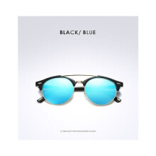 (blue)Adult Frame Polarized Uv400 Roundlens Sunglasses For Outdoor Driving And Wear Casual