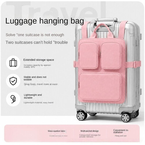 Sturdy Suitcase Magnetic Attraction Hanging Bag, Multi-Compartment  Travel Organizer with Attachment Straps B 2