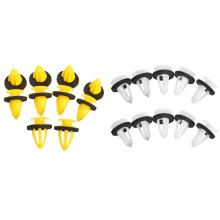 20 Pcs Car Clips:10 Pcs Windscreen Side Yellow Fastener Trim Clips for & 10 Pcs Car Body Side Door Trim Card Fastener Retainers