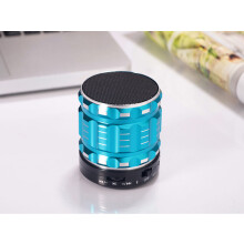 (blue,One size)Mini Altoparlanti Bluetooth Wireless Portatile Metallo Acciaio Vivavoce Fm Radio Supporto Scheda Sd
