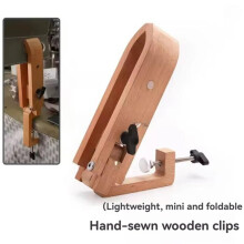 1 Stück Nähklammern Aus Holz, Tischwerkzeug, Lederhandwerks-Schraubstock, Holzklemme für Heimwerken, Schnitzen, Basteln und Reparieren