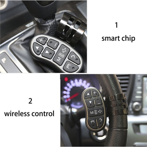 Car Steering Wheel Controller Steering Control Button Wireless Remote Control Applicable Universal Car Navigation DVD 2