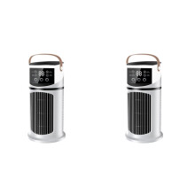 2X Water Cooling Fan Air Conditioner Adjustable Speeds Timer Personal Fan Air Cooler with Humidifier for Home Office