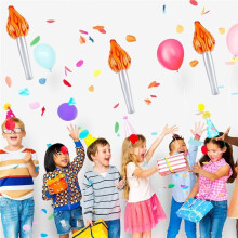 6pcs Inflatable Torch Toys - Perfect for Fun Sports Games, Halloween Parties, and Celebrations