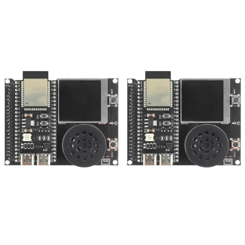 2X ESP32 S3 N16R8 Development Board with 1.54 Inch TFT Display Speaker Expansion Adapter Kit 1
