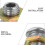 6PCS Drum Shell Vent Replacement Drum Air Hole Screw Drum Vent Grommet Screws 6