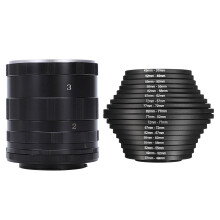 3 Steps Macro Extension Tube for All Dslr Slr Uk Local Shipping & 18Pcs Lens Filter Adapter Step Down 37-82mm Set for