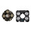 2 Pcs IR LED Board IR Led Spot Light Infrared for CCTV Cameras Night Vision 3 Array 53mm Diameter & 4 Array 52mm Diameter 1