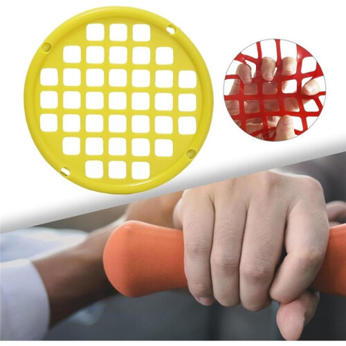 Hand Exercise Web- Suitable for Grip Training, Wrist Flexibility, and Forearm Workouts, for Indoors and Outdoors Yellow 1