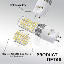 2 Stück 16W G12 LED-Maiskolbenlampen 100-277V, Warmweiße/Kaltweiße Dekorationslichter 360 Superhell für Zuhause Zimmer A