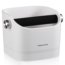 Espresso Knock Box - Knock Box, Baristas Style Coffee Knock Box for Grounds with Removable Shock-Absorbent Knock Bar B