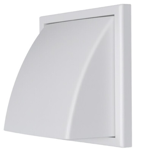 Coifa de Parede de 4 Polegadas com Amortecedor, À Prova de Chuva, para Exaustão de Ar, Saída de Ventilação Externa para Sistemas HVAC. 1