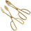 2er-Pack Goldene Salatzangen, 26 cm 2