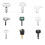 42PCS Heavy Equipment Key Master Set, Construction Machine Operator Keys Ignition for   JD Case JLG JCB 7