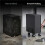 Computer  Stand,4.7"-8.2" Width Adjustable Mobile CPU Stand, Rolling PC Stand,Ventilated PC Holder with Wheels 4