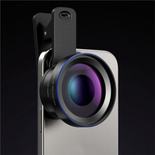 2-in-1 Cell Phone Lens Kit 0.45X Wide-Angle Lens + 15X Macro Lens with 37mm Lens Clamp HD Smartphone Camera Accessories