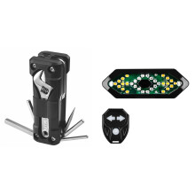 1 Pcs Bicycle Multifunction Tool Kits & 1 Set Bike Turn Signals Remote Control Rear Light