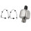 2 Set Car Accessories: 1 Pcs Car Knock Sensor & 1 Set Front Right / Left ABS Wheel Speed Sensor 1