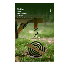 Plateau Anti-Moustiques D'Extérieur, Spirale Anti-Moustiques Suspendue pour Terrasse, Jardin, , Camping, Noir