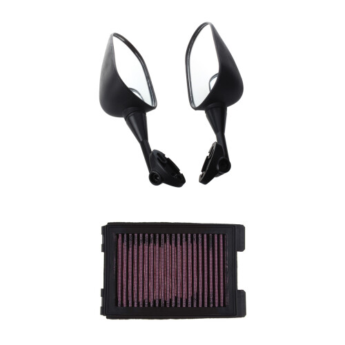 Left Right Side Rear View Mirror for 1999-2006  with Motorcycle Air Filter for