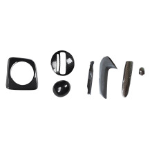 3Pcs AT Gear Shift Panel Cover Frame Trim RHD with Parking Brake Grip Knob Lever Cover Handle Set,for 06-11