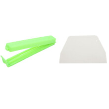 Flat White Plastic Cake Decorator Dough Pastry Scraper Tool with 10 Pieces New Kitchen Storage Food Snacks Sealed Bag