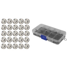 280Pcs M3 Hex Bolt Screw Nut Metric Bolts and Nut Repair Tool with 25Pcs 608Zz Deep Skateboard Bearings