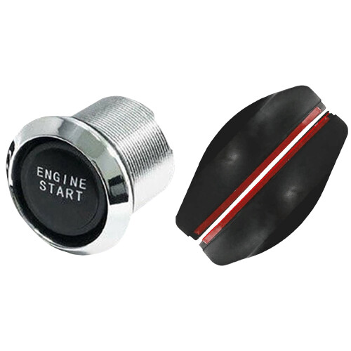 1 Set Universal for Car Engine Start Push Button  Ignition  Kit & 1 Pair Car Rearview Mirror Rain Eyebrow
