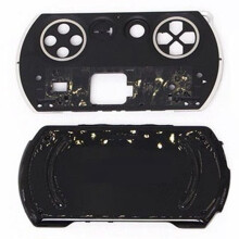 Ersatzgehäuse mit Tastenaufkleber-Set für die für für PSP GO Spielkonsole (Zubehör A)