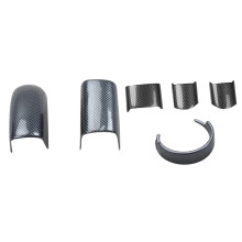 Deputy Drive Dashboard Console Panel Molding Cover with 4PCS Steering Wheel Trim Dashboard Cover for Beetle 03-10