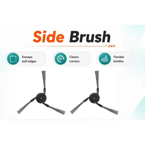 12PCS Side Brush for  D20 Pro / D20  Vacuum Cleaner Replacement Parts 2