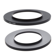 2Pcs Camera Lens Filter Step Adapter Black - 49Mm-77Mm & 52Mm-77Mm