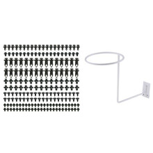 190 Pcs Car Push Pin Rivet Trim Clips Kit & 1set Motorcycle Helmet Holder Hanger Rack Wall Mounted Hook