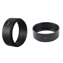 2 Pcs Mount Standard Metal Lens Hood for , 58Mm & 55Mm