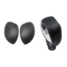 Mirror Cover Rearview Mirror Cover Rear View Cap for 206 207 C2 & 5 Speed Gear Shift Knob
