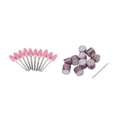 10 Pcs 15Mm Sanding Band Wheel Disc 80/120/240/320/600Grit Rotarytools for & 10 Pcs Abrasive Mounted Stone for Accessories Grinding