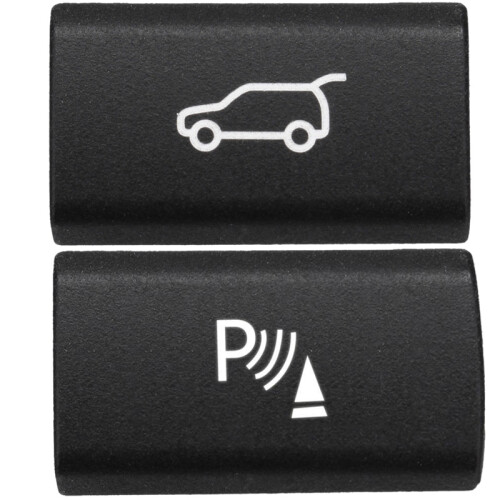 2 Pcs  Button Cover for  X5 E70 2006-13 X6 E71 2008-14 : 1 Pcs Parking  Sensor & 1 Psc Tailgate Rear Trunk