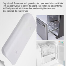 Conjunto de 2 Puxadores de Porta para Refrigerador/Freezer WP67005140, Compatíveis com para , e Amana. Substitui o Código 67005140 e o