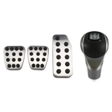 Pedals Gas Brake Clutch Pad Plate Cover with 5 Speed Gear Shift Knob Stick,for 06-11,CITY 13-20