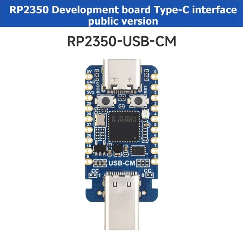 Raspberry Pi Usb Encoder RP2350 USB C Microcontroller Development Board Dual-Core & Dual ...