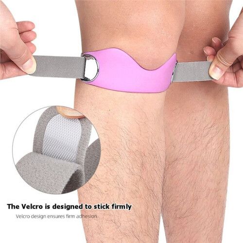 2PCS Patellar Tendon Support Strap Dual-Way Adjustable Patella Knee Strap for Running Cycling Badminton A 1