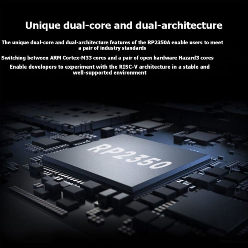 Raspberry Pi Usb Encoder RP2350 USB C Microcontroller Development Board Dual-Core & Dual ...