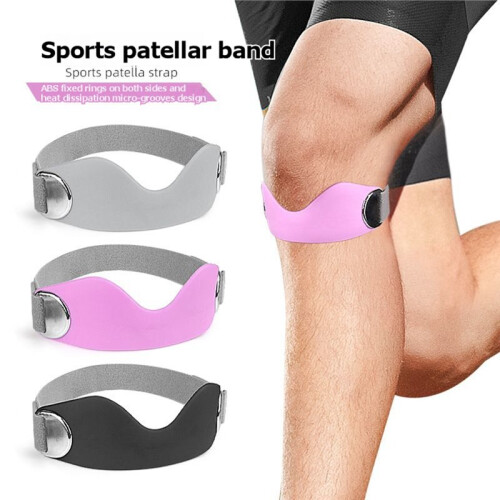 2PCS Patellar Tendon Support Strap Dual-Way Adjustable Patella Knee Strap for Running Cycling Badminton A 2