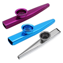 Kazoo Aluminum Alloy Metal With 5 Pcs Gifts Flute Diaphragm For Children Music-Lovers,  &  & Silver(3 Set)
