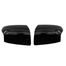 2x Glossy Black Car Rear View Mirror Cover Trim Side Wing Case for Focus MK2 2005 2006 2007 Right & Left