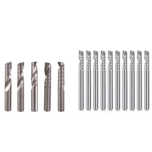 5Pcs 6mm 1/4 Inch Carbide Cnc Router Bits & 10 Pcs CNC Router Bits 1/8 Inch Shank Spiral Upcut Router Bit