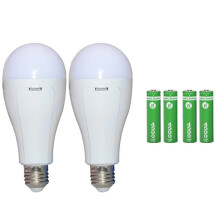 LED Emergency E27 Bulb with 18650 Battery for Power Failure, Camping, and Outdoor Use